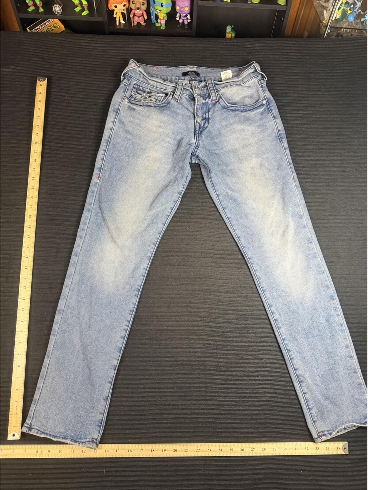 True Religion Geno Relaxed Slim Jeans Light Wash 30x32